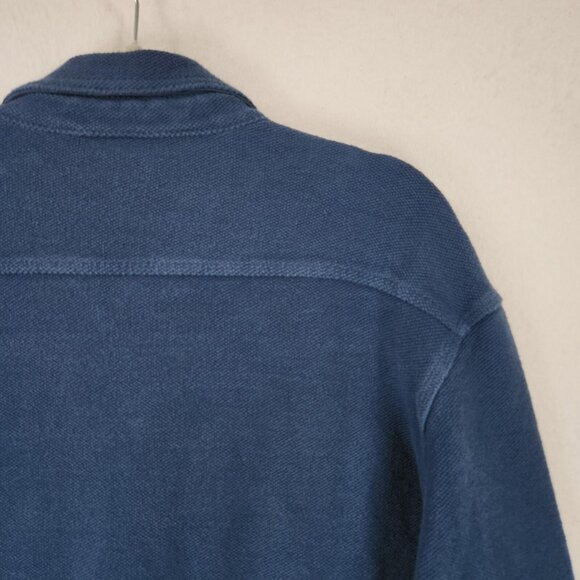 Duluth Jacket Mens Extra Large Blue Shacket Relaxed Fit Snap Front Cotton Casual - Picture 13 of 13